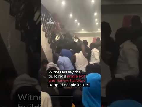 More than 20 killed in fire at wedding party in DR Congo | AJ #shorts