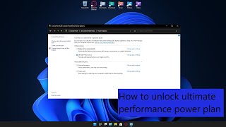 Windows tips | How to unlock ultimate performance power plan