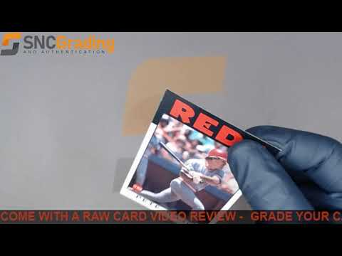 SNC Grading:1986 TOPPS PETE ROSE #1 BASE SET CARD REVIEW(1634076340644)