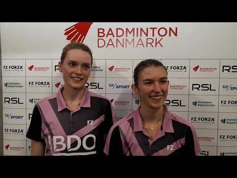 Rikke Søby Hansen/Julie Finne-Ipsen om deres første DM-finale