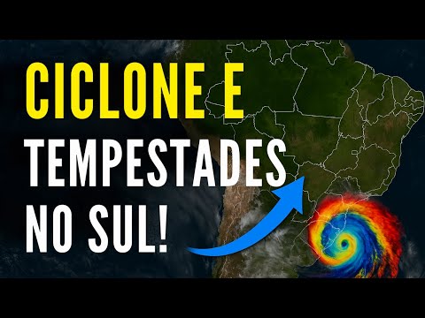 🌪️ Ciclone Se Forma no Sul do Brasil! Modelos Indicam Alto Risco de Tempestades!