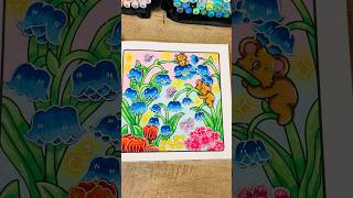 Cozy Cute Adult Coloring Page |Ohuhu Alcohol Markers |Hygge Nature |Time-Lapse #ohuhu #art #coloring