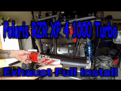 Polaris RZR XP 4 1000 Turbo Big Gun EVO U Exhaust Full Install