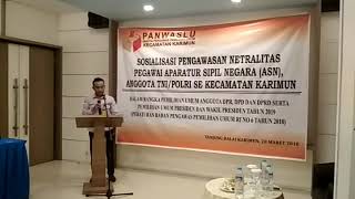 preview picture of video 'Sosialisasi Netralitas Pegawai Aparatur Sipil Negara Dalam Pemilu'