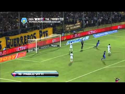 Gol de Vitti Central 1   Tigre 1 Fecha 7 Torneo Final 2014