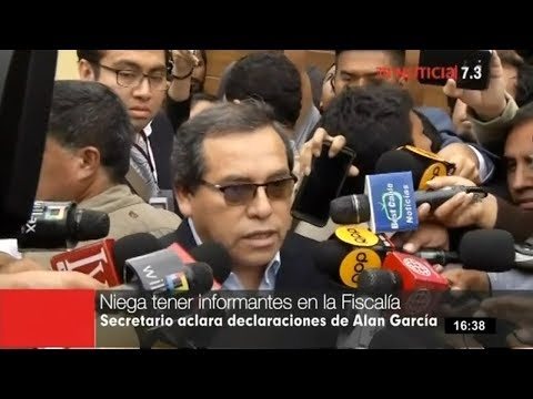 Alan García: His secretary seeks to rectify him regarding the informant