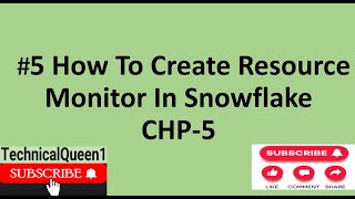 Download the video "How To Create Resource Monitor In Snowflake || Resource Monitor In Snowflake"