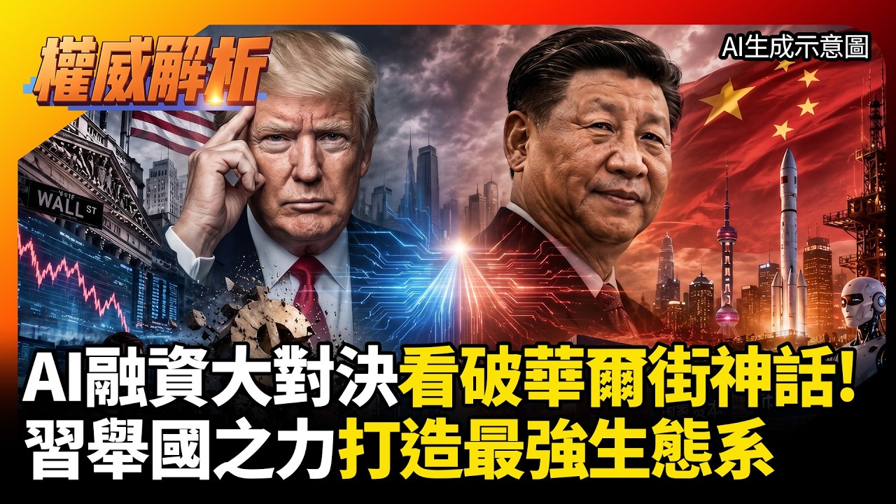 AI融資大對決! 華爾街資本神話被看穿? 習近平舉國之力衝刺 國家資本與市場融合打造最強生態系#寰宇全視界 #寰宇新聞