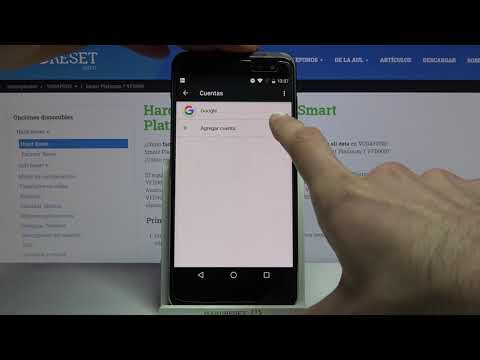 Cómo añadir y quitar cuenta de Google en VODAFONE Smart Platinum 7 - eliminar cuenta de Google