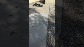 I can't ride the green bike I hurt my nuts