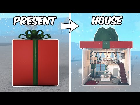 BUILDING A PRESENT SHAPED HOUSE IN BLOXBURG