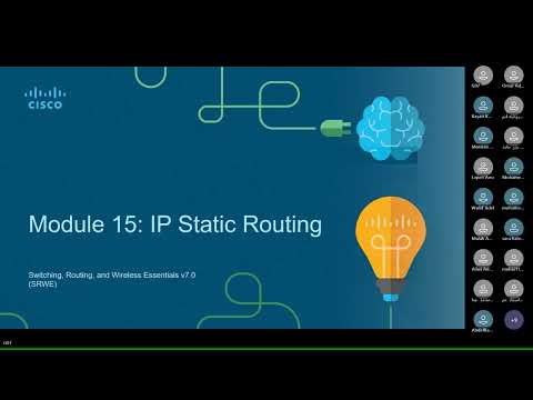 SRWE Module 15: IP Static Routing