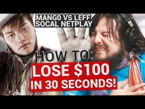 How to lose $100 in 30 seconds feat. C9 Mang0 (Mang0 vs Leffen Netplay)