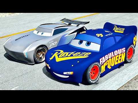 Fabulous Lightning McQueen vs Jackson Storm at Top Gear