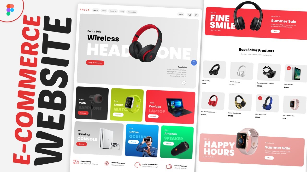Full E-Commerce Website Design in Figma
