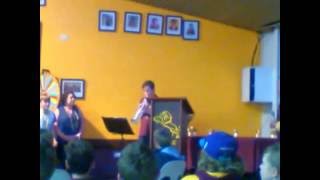 HBL club song on trumpet by Morgan,  age 11