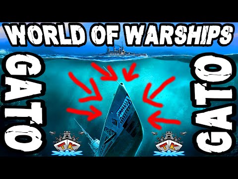 Doof im Kreis fahren... MAXIMAL belohnt *GATO* T10 U-Boot⚓️ in World of Warships 🚢 Uboot / Submarine