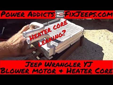 Jeep Wrangler YJ - Heater core and blower motor swap - pt1