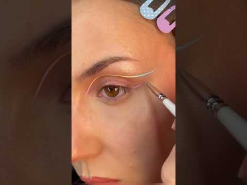 ✨DETAILED GRAPHIC LINER✨ Glisten Cosmetics Wet Liners and Liner Brush 1