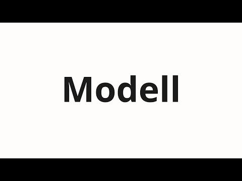 How to pronounce Modell