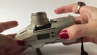Video thumbnail for 35mm film camera Olympus MJU III 80 by Vintage Market UA Shop
