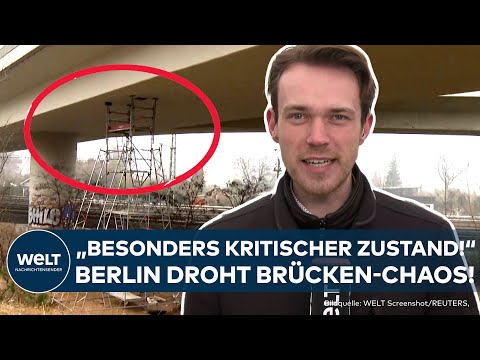 Video Thumbnail: BERLIN: Ringbahnbrücke! Völlig maroder Zustand an der A100! Risse in der Fassade der Stadtautobahn!