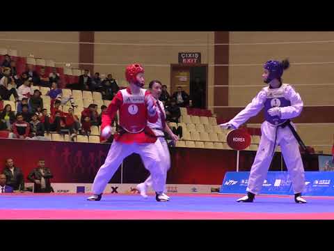 Azerbaijan vs Korea. Female. World Taekwondo World Cup Team Championships, Baku-2016.