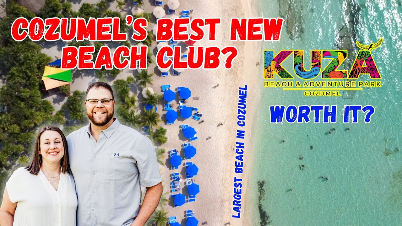 Kuza Beach Club Cozumel | New Club, Lazy River, & HUGE Pool! Better than Mr. Sanchos, Paradise?