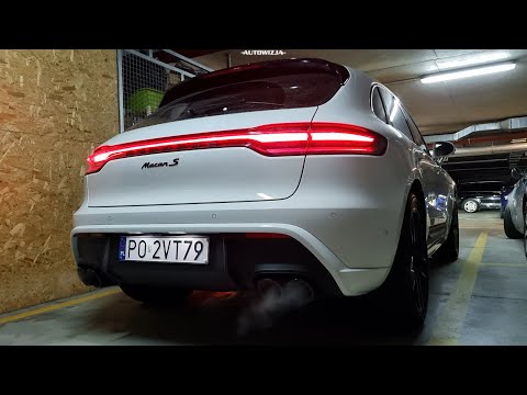 Porsche Macan S 2.9 V6 380 sound, exhaust sound, cold start, revs, launch control, interior sound