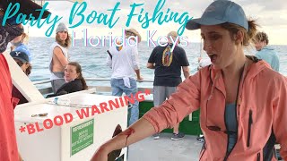 Florida Keys: Marathon Lady Party Boat Fishing (BLOOD WARNING)
