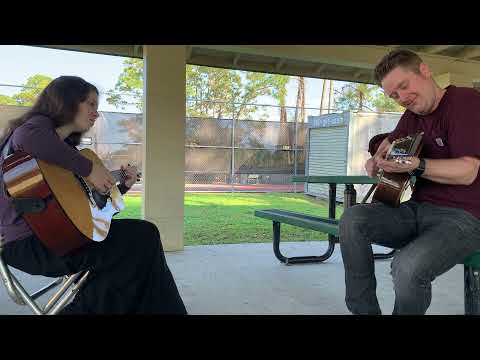 Jake Workman and Libby Lindblom - New Camptown Races | Bluegrass Guitar Jam