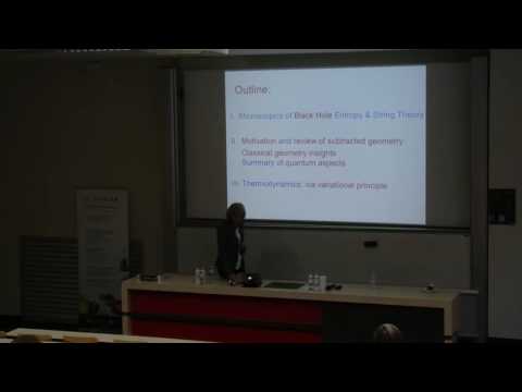 Pr Mirjam Cvetic - Black hole thermodynamics from variational principle