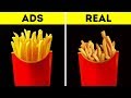 FOOD IN COMMERCIALS VS. IN REAL LIFE