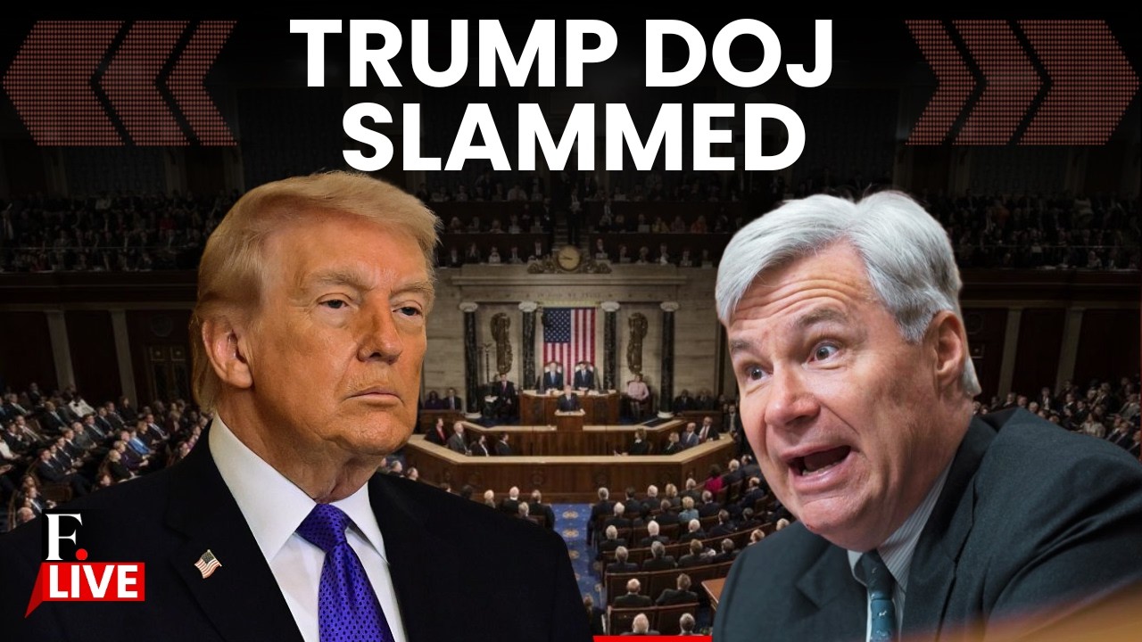 US Senate LIVE: Sen Sheldon Whitehouse 'Slow Self-Destruction' Speech Slams Trump DOJ