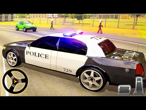 Transport Stickman Game - Emergency Police Car Driving Simulator | Android Gameplay