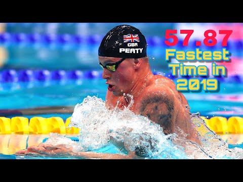 Adam Peaty 57.87* 100m Breaststroke 2019 British Swimming Championship Video