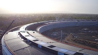 Drone footage gives you a breathtaking glimpse of Apple campus