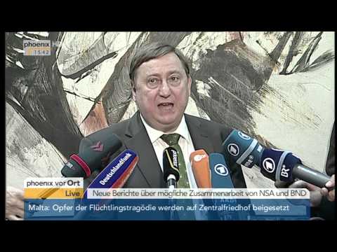 BND-NSA-Kooperation: Statements aus dem Parlamentarischen Kontrollgremium am 23.04.2015