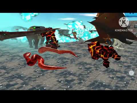 Defeat lava dragon and rescue titanodoa | Animal Revolt Battle Simulator