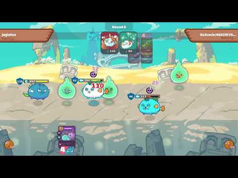 Double Dusk Poison vs Double Aqua Anemone (Axie Infinity)