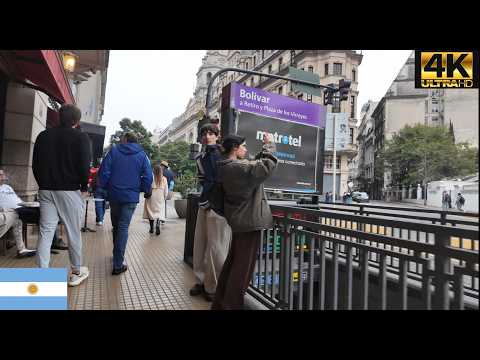 Buenos Aires | Avenida Hipólito Yrigoyen | Argentina 4K Walk