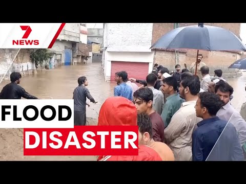 Monsoon rainfall triggers a deadly flood disaster in Pakistan | 7NEWS