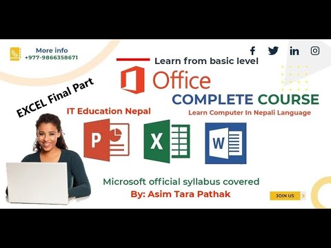 Microsoft Office Excel Tutorial in Nepali |  Computer Basic Free Training | 11 Hrs Course Final Part