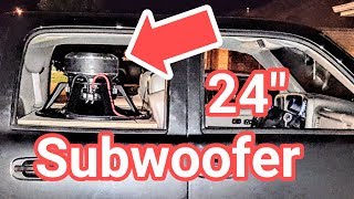 NOW PLAYING 24&quot; Subwoofer Car Audio Demo