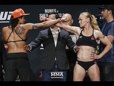 UFC 213: Amanda Nunes vs. Valentina Shevchenko Staredown  - MMA Fighting