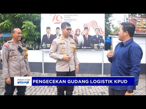 PASTIKAN KEAMANAN LOGISTIK PILKADA 2024, KAPOLRES NGAWI CEK GUDANG KPUD