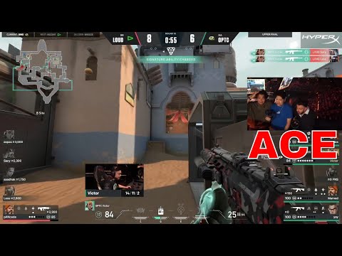 Tarik Insane Reaction on Optic Victor Insane Round - Loud Vs Optic