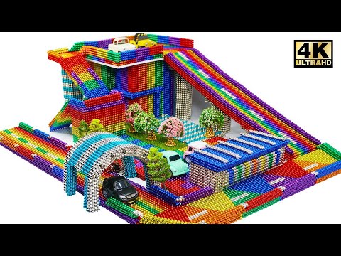 DIY - How To Build Amazing Car Parking From Magnetic Balls (Satisfying) | Magnet World Series