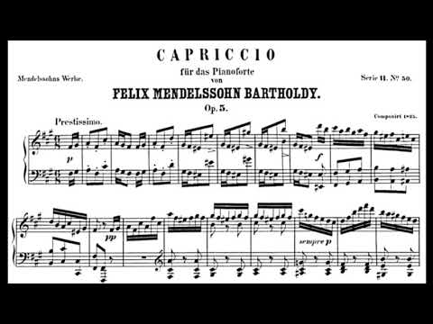 Mendelssohn: Caprice in F♯ Minor, Op. 5 (Benjamin Frith)
