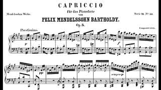 Download lagu Mendelssohn: Caprice in F♯ Minor, Op. 5 (Benjamin Frith) mp3